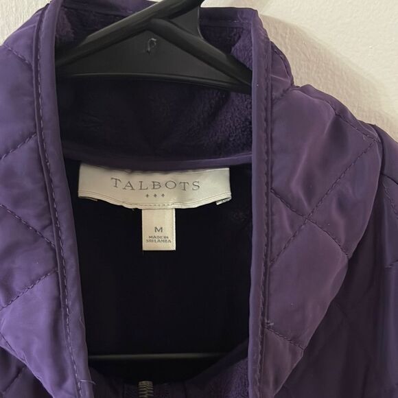 Talbots Women's Purple Quilted Vest - Picture 2 of 3